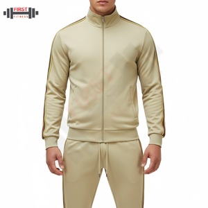 Ensemble de survêtement thermique en polaire pour homme, décontracté, sport, fermeture éclair, football et soccer, pour l'hiver, sweat-shirts et pantalons de survêtement, nouveauté 2025 - Product Image 1