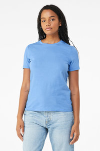 Bella + Canvas Camisetas ecológicas con cuello redondo para mujer Camisetas elásticas ajustadas informales diarias Camiseta básica para mujer - Product Image 6