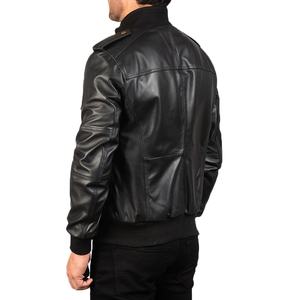 Chaqueta de cuero de vaca informal de invierno 2026 al por mayor, chaqueta de motociclista con cremallera, chaqueta de cuero oversize para hombre 2026 - Product Image 5