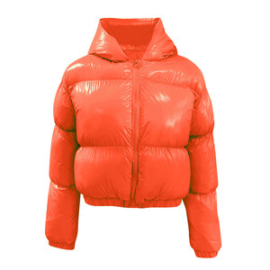 Chaqueta de mujer de calidad Premium para mujer, chaqueta vaquera con capucha, manga larga, cremallera completa, nuevo diseño, venta al por mayor, chaqueta acolchada de burbujas - Product Image 2