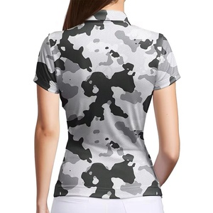 Camisetas de Polo de Golf para Mujer de Alta Calidad, Cómodas, Transpirables, con Impresión Digital por Sublimación, OEM, Estilo Urbano - Product Image 3