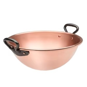 Bol décoratif en cuivre, artisanat métallique, bol de service durable pour la décoration de la maison, des restaurants et des hôtels - Product Image 6