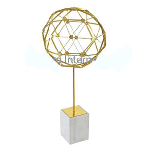 Esculturas modernas de forma única de Base de mármol de metal de acero inoxidable de estilo elegante DE LA India decorativo de lujo para el hogar - Product Image 1