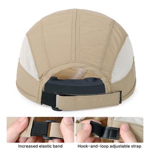 Gorra de béisbol deportiva de sarga de 6 paneles duradera para hombre, gorra para correr de secado rápido con estampado de soplo de estilo vintage - Product Image 4