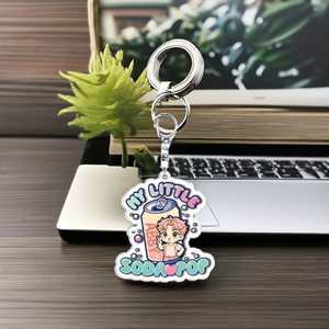 Vente Flash : Porte-clés Photo Numérique <span class=keywords><strong>Kpop</strong></span> Demon Hunter Personnalisable de Haute Qualité en Acrylique Écologique avec Impression Cartoon - Product Image 3