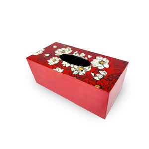 Caja de Pañuelos de Arte Popular Vietnamita Hecha a Mano con Laca Tradicional, Ecológica, Tamaño Personalizado, Artesanía para Uso Diario, Decoración del Hogar - Product Image 3