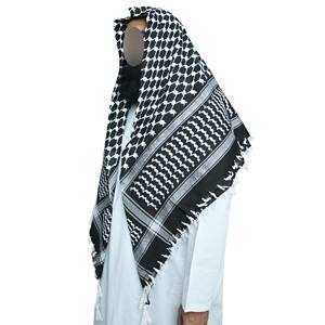 Foulards Shemagh en acrylique respirants et durables Al Arafat Motif solide Utilisation tactique à l'extérieur avec logo personnalisé Options disponibles - Product Image 2