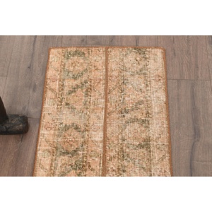 พรมขนาด 1.5x6 ฟุต, พรมวินเทจตุรกี, พรมขนสัตว์สีน้ำตาล - Product Image 4