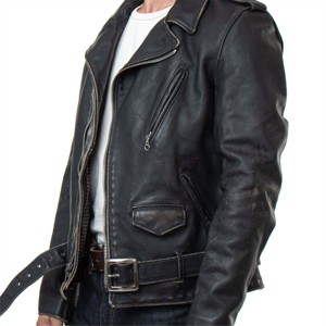 Premium negro acolchado cuero genuino invierno impermeable a prueba de viento chaqueta de la motocicleta al por mayor Venta caliente de alta calidad de luz - Product Image 2