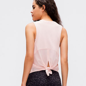 Vente en gros de débardeur à séchage rapide de haute qualité pour femmes, confort, entraînement, sport, course à pied, été - Product Image 4