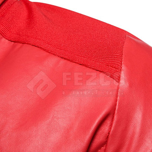 OEM Customizable Breathable Men's Cow Skin Leather <b>Jacket</b> High Quality <b>Waterproof</b> & Windproof Winter Stand Collar Front Logo - Product Image 5
