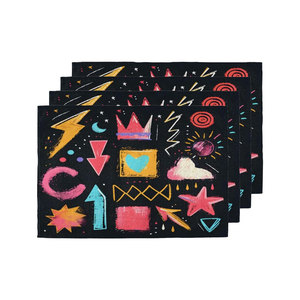 100% pur coton matériel best-seller napperon de Table de cuisine à domicile avec impression personnalisée avec marque privée - Product Image 4