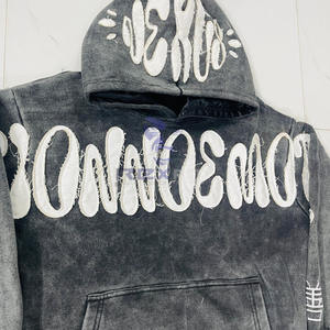 Sweat à capuche à fermeture éclair pour hommes Design unique imprimé bouffée 100% coton fabriqué en usine pour la saison d'hiver Prix bon marché Sweat à capuche le plus demandé - Product Image 2