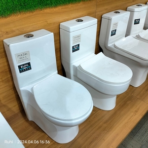 Chất lượng cao sứ vệ sinh khách sạn hiện đại tầng gắn gốm ngồi WC nhà vệ sinh commode một mảnh nhà vệ sinh bát - Product Image 3