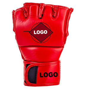 Gants de MMA pour hommes, nouveau style, logo personnalisé, prix bas, 100% cuir véritable respirant, design demi-doigts, meilleure qualité - Product Image 3
