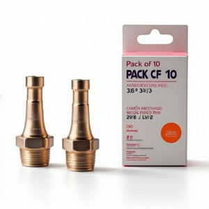 Lot de 10 raccords filetés en laiton mâle G 3/8 ? Produit de quincaillerie fileté LW 13 EWO - Product Image 3