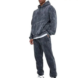 Utilisation en extérieur Nouveau design Survêtement délavé à l'acide pour hommes Vente en gros à la mode Survêtement délavé à l'acide pour hommes - Product Image 1