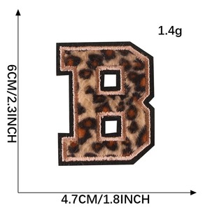 Parches de chenilla personalizados, letras para ropa con logotipo, letra personalizada, alfabeto inglés pequeño, nuevo bordado, 3M pegatina, parche 3D - Product Image 4