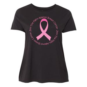 Wholesale Courage Over Fear <b>Breast</b> <b>Cancer</b> Awareness T-<b>Shirts</b> for Empowering Survivors and Fighters Unique Design <b>Shirts</b> - Product Image 5
