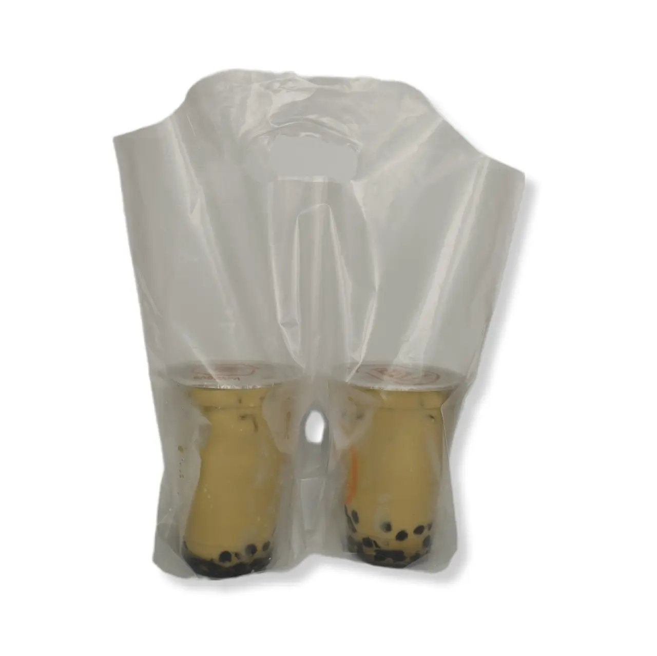 Plastiktüten zum Mitnehmen Bubble Tea Cups zum Mitnehmen Verpackung Kunststoff-Trage tasche ISO Kunden spezifische Verpackung Vietnam Hersteller