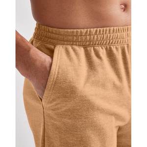 กางเกงขาสั้นผ้าลินินผ้าฝ้ายระบายอากาศสำหรับผู้ชายในฤดูร้อนกางเกงชายหาดฮาวายสีทึบเสื้อฮิปฮอปสตรีทหลวมอเนกประสงค์ - Product Image 4