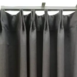 High quality pinch pleat hotel room curtain flame retardant rideau chambre htel for bedroom curtain