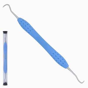 Professional Double-Ended Dental Scalar Manual Power <b>Tooth</b> Scraper with Blue Plastic Handle for <b>Teeth</b> <b>Cleaning</b> Wholesale - Product Image 4