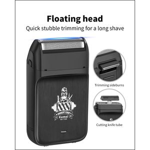 Afeitadora Eléctrica Inalámbrica para Hombre con Cuchillas Flotantes para Cara y Cuerpo, Rasuradora Rotatoria Recargable para Uso en RV - Product Image 6