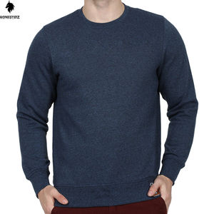 Sweat-shirt à col ras du cou pour hommes 100% coton 300GSM Logo personnalisé Sweats à capuche d'hiver Technique brodée Épaule tombante Tissu polaire solide - Product Image 1