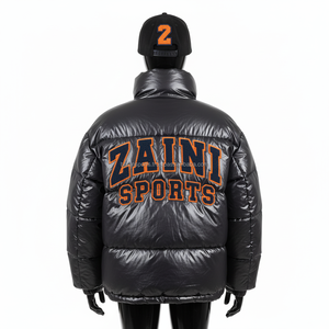 Women Puffer Jacket 240GSM Windproof <b>Nylon</b> <b>Fabric</b> Soft Padding Custom Embroidered Logo Design Women Puffer Jackets - Product Image 2