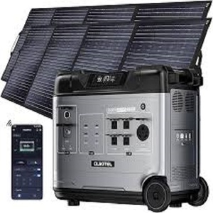 Quality 5120Wh Large Capacity <b>Solar</b> <b>Generator</b>,Portable Power Station P5000 Pro With 2X400W <b>Solar</b> Panel, 5x3600W AC Output (6000W - Product Image 1