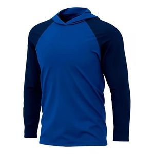 Camiseta de Manga Larga con Capucha, Cuello Redondo, Tejido Ligero y Formal de Alta Calidad, Diseño Personalizable, Transpirable para Hombre - Product Image 1