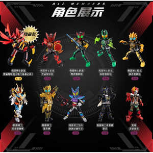Blokees Kamen Rider Version Galaxy Volume 4 Figurines Modèles Boîte Mystère 9 par Ensemble Plastique Âges 8-13 Source Animation Japonaise Surprise - Product Image 2