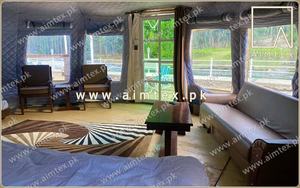 Tente yourte d'extérieur quatre saisons Prix de gros Lodge de luxe en plein air Tente yourte d'hôtel Tente yourte de villégiature en toile OME ODM - Product Image 3