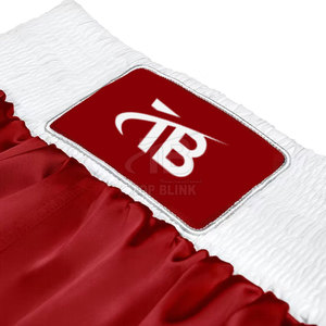 Pantalones cortos deportivos Muay Thai para hombre superventas con cintura elástica Logotipo personalizado Tasa de venta completa Patrón sólido - Product Image 4