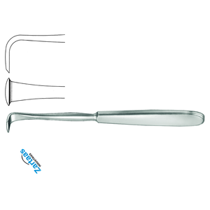 High Quality Stainless Steel Langenbeck Raspatory with hollow handle, angled, length 18 cm Surgical Instruments Manufacturer - Product Image 4