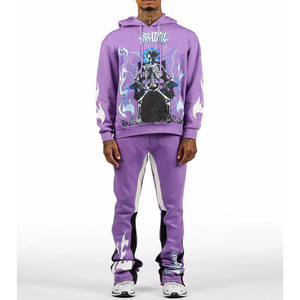 Ensemble de survêtement de jogging slim pour homme, vêtements de sport d'entraînement athlétique, tenue décontractée confortable pour la salle de sport et la course à pied - Product Image 2