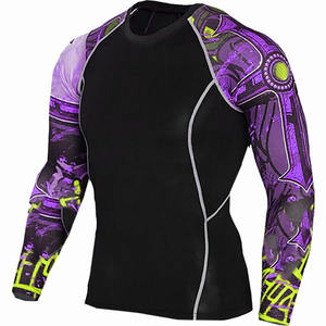 ชุดออกกำลังกายแขนยาวสำหรับผู้ชาย คุณภาพสูง ระบายอากาศได้ดี แห้งเร็ว เนื้อผ้านุ่ม ช่วยกระชับกล้ามเนื้อ - Product Image 4