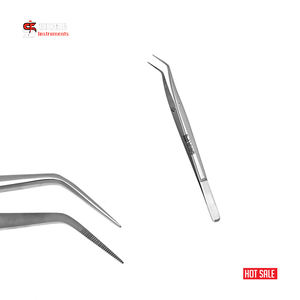 Professionnel SurgeryMeriam pansement pince à épiler 6 "pointe dentelée examen inspection des dents ensemble d'instruments chirurgicaux dentaires - Product Image 2