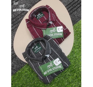 Elegante camisa de manga larga Premium Grindal Checks para hombre con ajuste a medida y material transpirable perfecto para salidas formales de fin de semana - Product Image 5