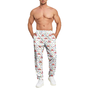 Pantalones Deportivos Navideños para Hombre, Estilo Urbano, de Algodón y Lona, Pantalones Cálidos para Estar en Casa, Atuendo Informal - Product Image 3