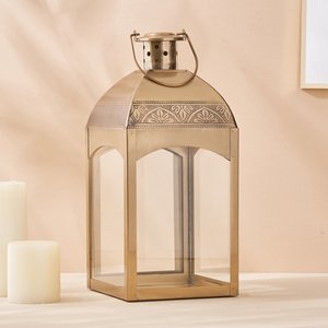 Venta a granel vela personalizada linterna decoración Metal y vidrio vela linterna boda decoración del hogar - Product Image 6