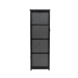 Commode à 8 tiroirs en tissu Hua Cheng, meuble de rangement moderne autoportant pour chambre à coucher, salon, en MDF, acier inoxydable et pin - Product Image 4