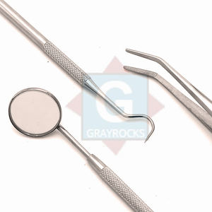 ชุดตรวจฟันด้วยมือพร้อมแหนบเครื่องมือผ่าตัดกระจกได้รับการรับรองจาก CE - Product Image 2