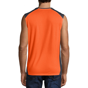 Ropa de verano para hombre, camisetas sin mangas 100% de algodón puro sin mangas, chaleco elástico de culturismo para hombres, camisetas sin mangas con OEM - Product Image 2