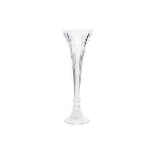 VTV3320 - Flare Fluted Clarinet Trumpet <b>Vase</b> - 19.75 - Product Image 1