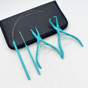 Kit d'outils professionnels pour extensions de cheveux, pince à boucle, ensemble de pinces pour extensions de cheveux à micro-anneaux et nano-anneaux - Product Image 3