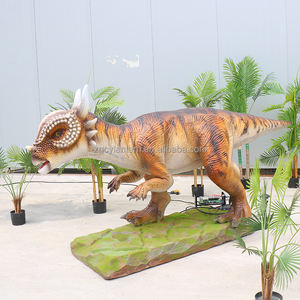 Attractions de la place publique en plein air, divertissement mécanique en métal, <span class=keywords><strong>pachycephalosaurus</strong></span> animatronique grandeur nature réaliste pour les espaces publics scolaires - Product Image 3