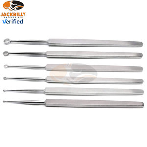 JACKBILLY Ensemble de 6 curettes dermiques de haute qualité 1mm-6mm Instruments chirurgicaux en acier inoxydable Procédures ORL et dermatologie - Product Image 4