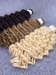 Extensiones de cabello humano no Remy ondulado Natural virgen 100% de calidad Vip a granel para mujeres negras de Vietnam Machine Double Weft - Product Image 2